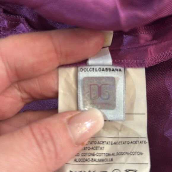 Dolce& Gabbana Elegant Pink and Black Women's Dress, US6 - Picture 8 of 8